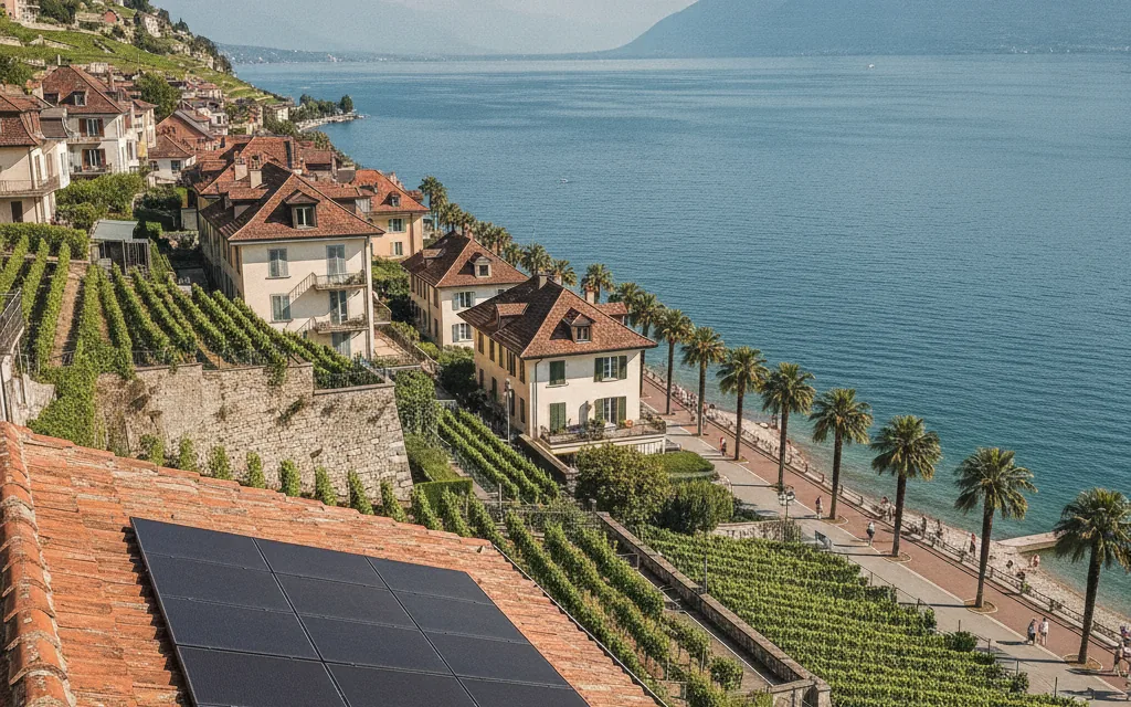 Panneaux solaires à Montreux, Vaud